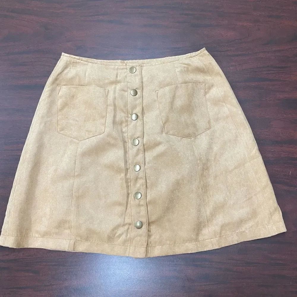 Wild Blue Brown Skirt Sadie Robertson Collection